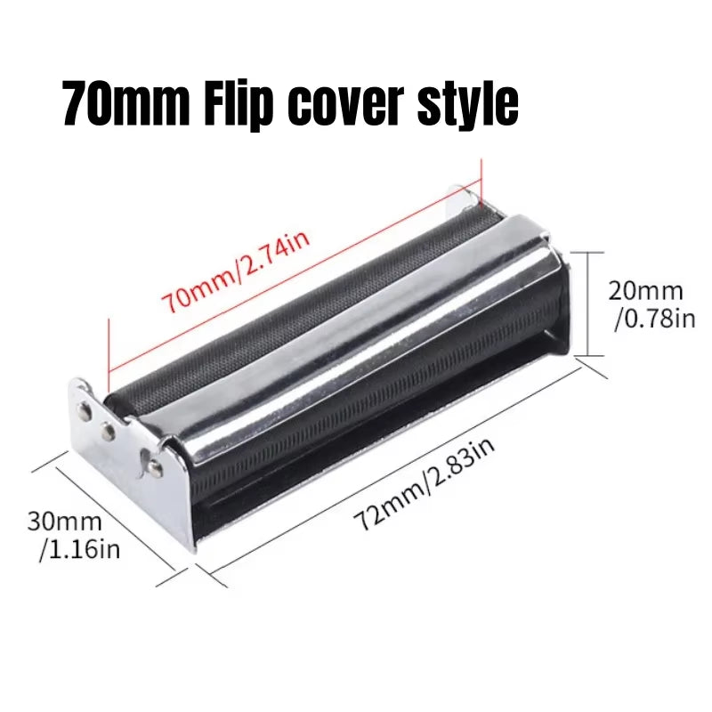 WE PUFF Portable Mini Metal Manual Rolling Machine 70/78/110 MM Paper Tobacco Hand Roller Cigarette Maker Gadgets for Men Gift